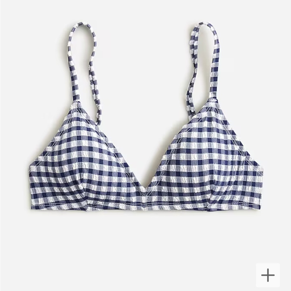 Jcrew Gingham French bikini top